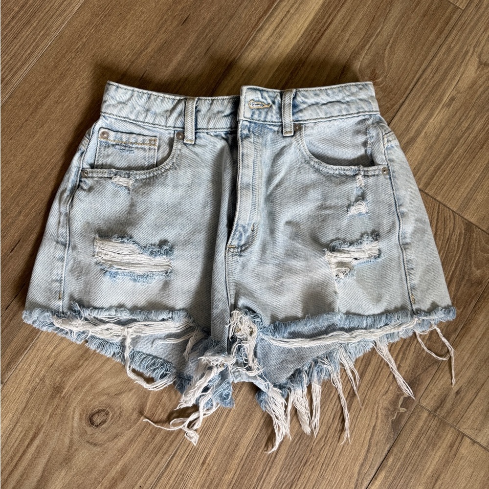 Garage Distressed Denim Shorts